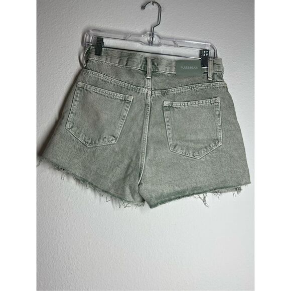 Pull & Bear High Rise Denim Shorts Size 6 - Picture 3 of 6